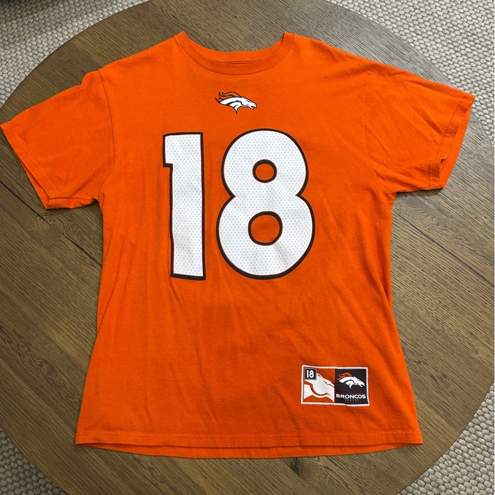 Majestic Bright Orange Denver Broncos t-shirt